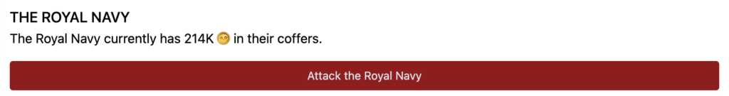 attacking the royal navy is algoseas