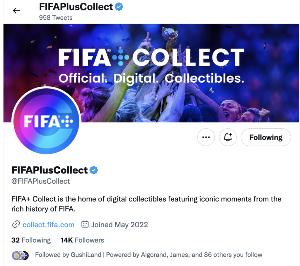 Fifa plus collect twitter